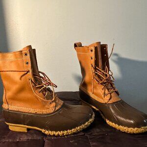 LL Bean "Bean boot" 1912 boot, size Men's 10.5 Brown/tan not insulated